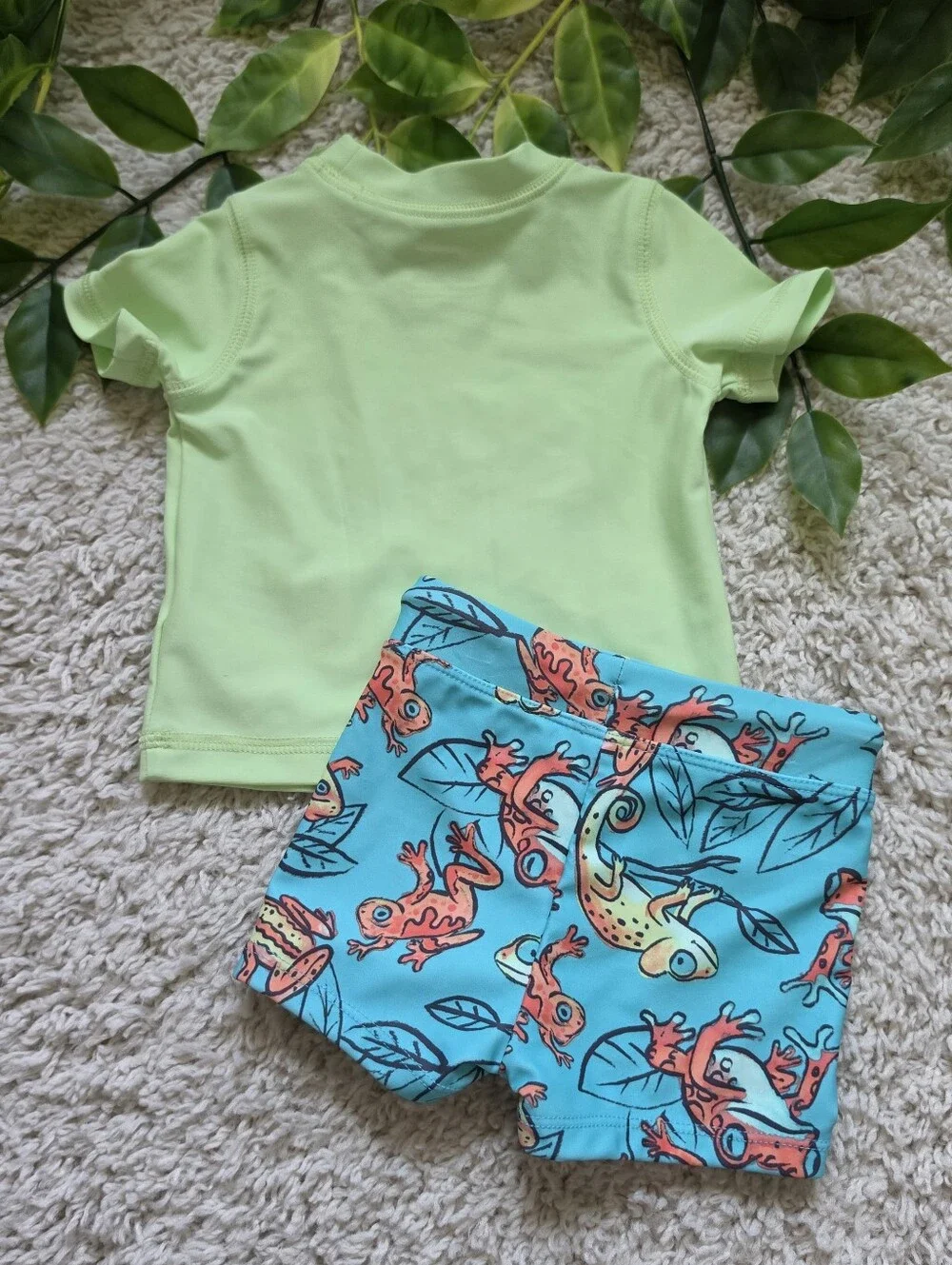 Chameleon Swimsuit Set (0-3 Months)